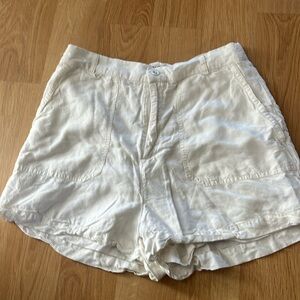 Lspace white linen shorts size large. Super cute